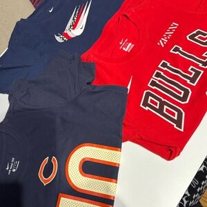 Nike Kids Red & Navy Sports Graphic Tees